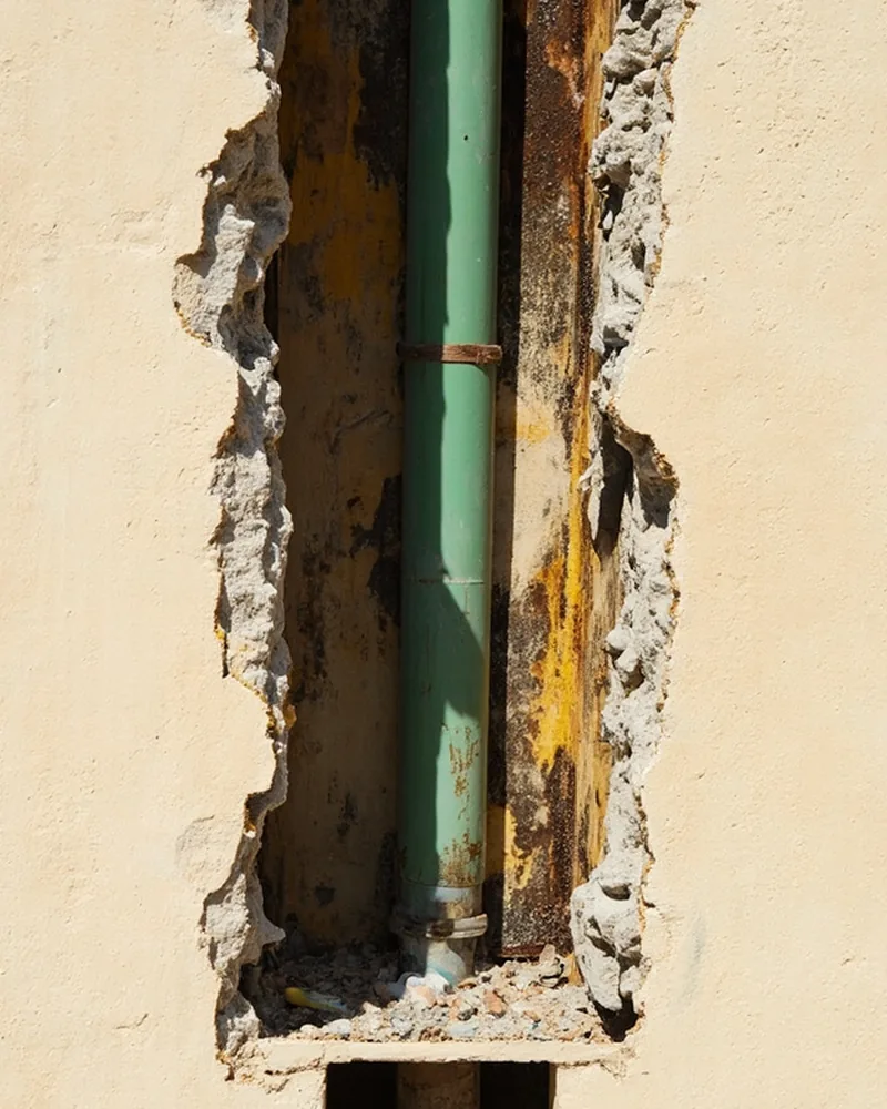 كشف تسربات المياه أبها حي الصفا — بعد الإصلاح
