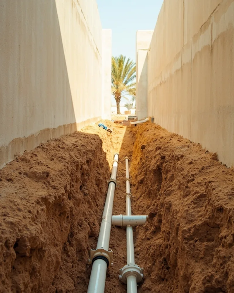 كشف تسربات المياه الرياض حي العريجاء الغربي — بعد الإصلاح
